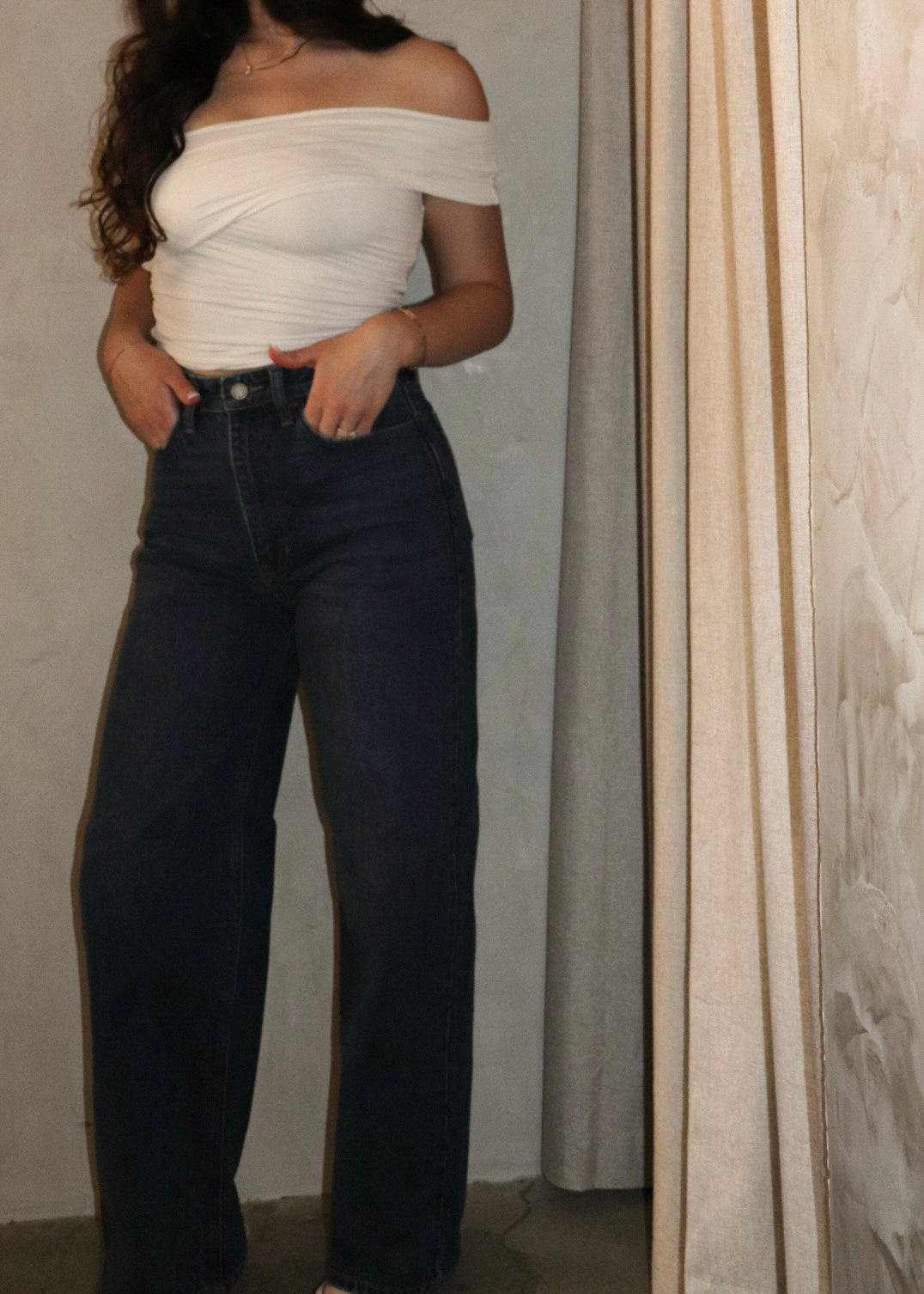 High Waisted Jean - Dark Denim