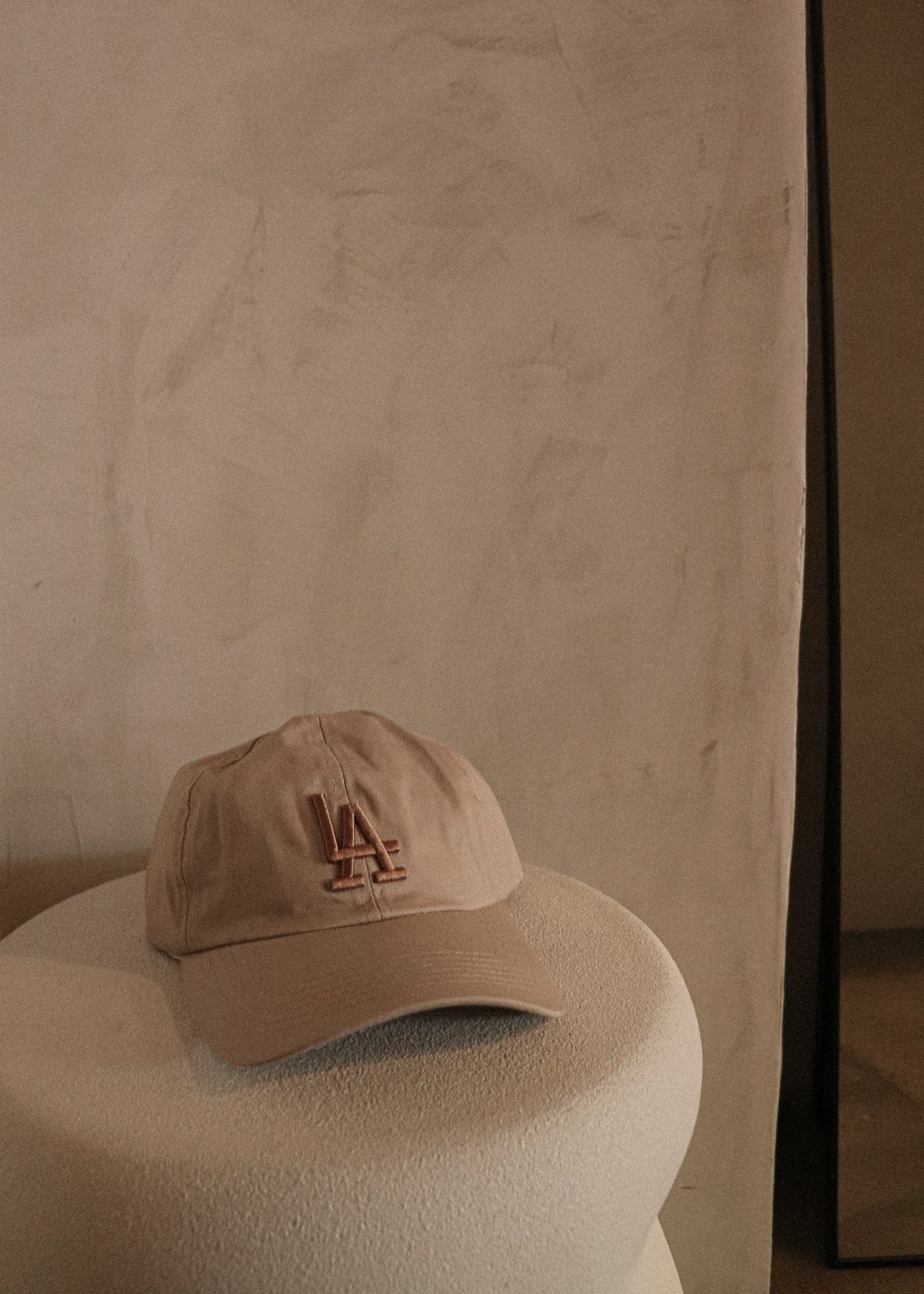 LA Baseball Cap - Nude/Mocha