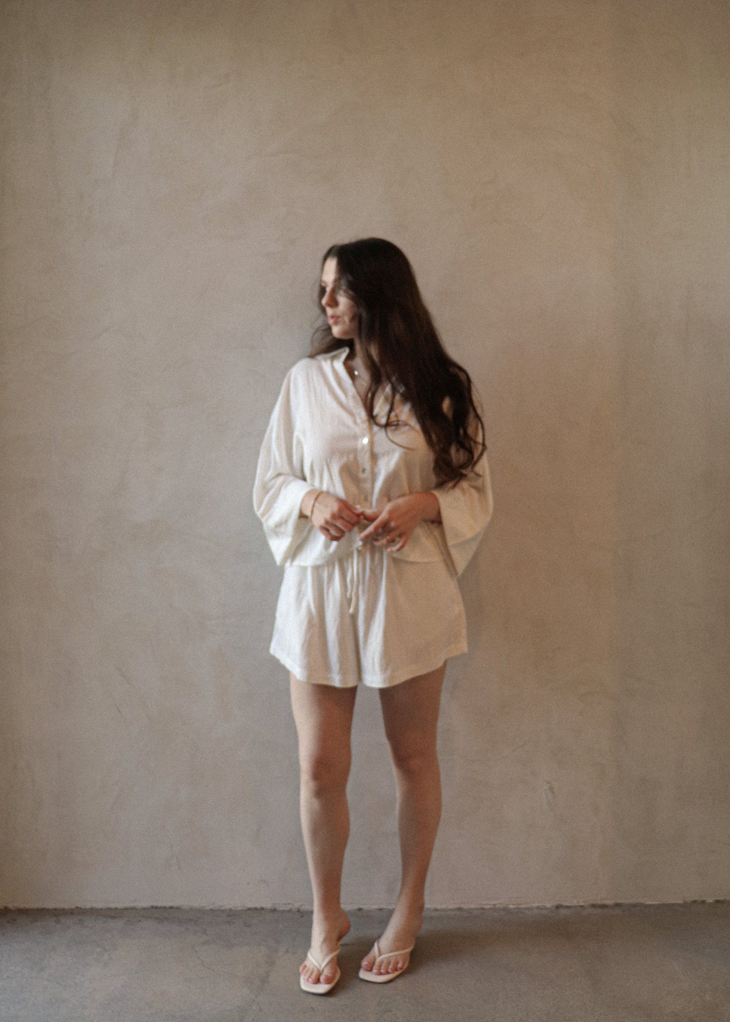 Kai Button Up - White