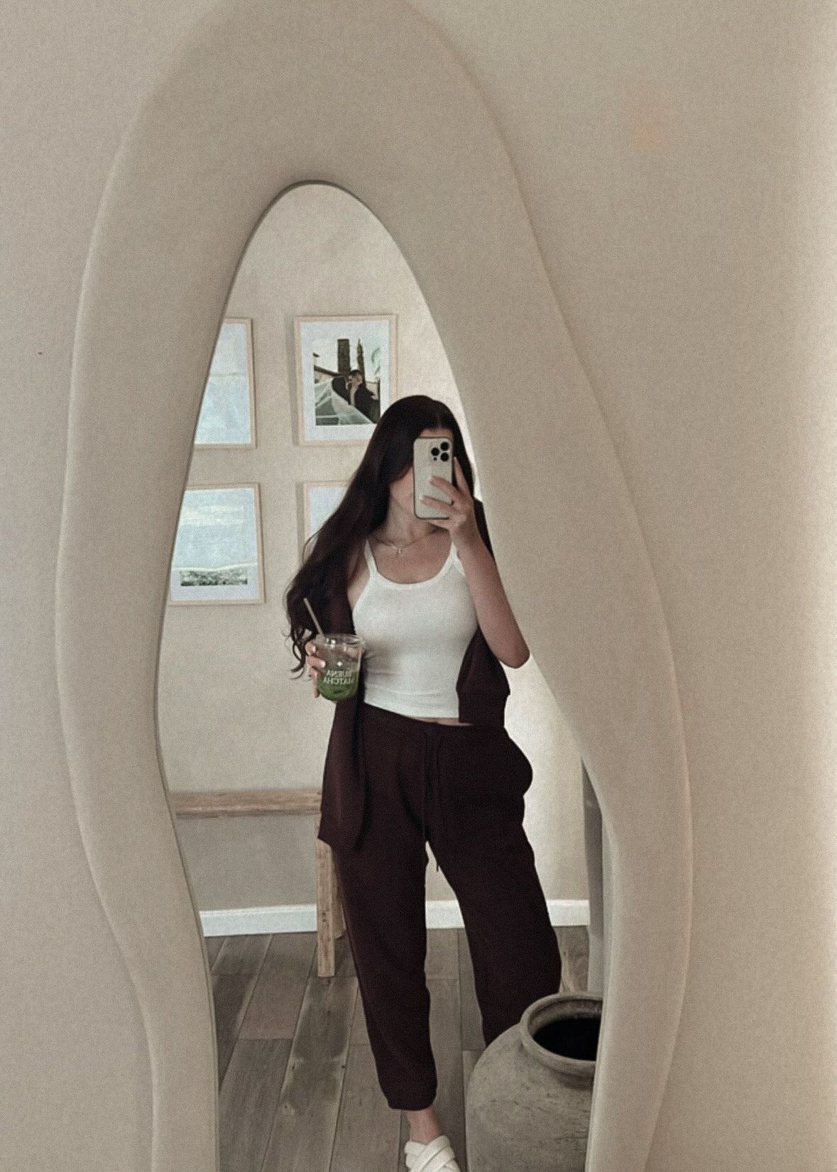 Cropped Half Zip - Chocolate