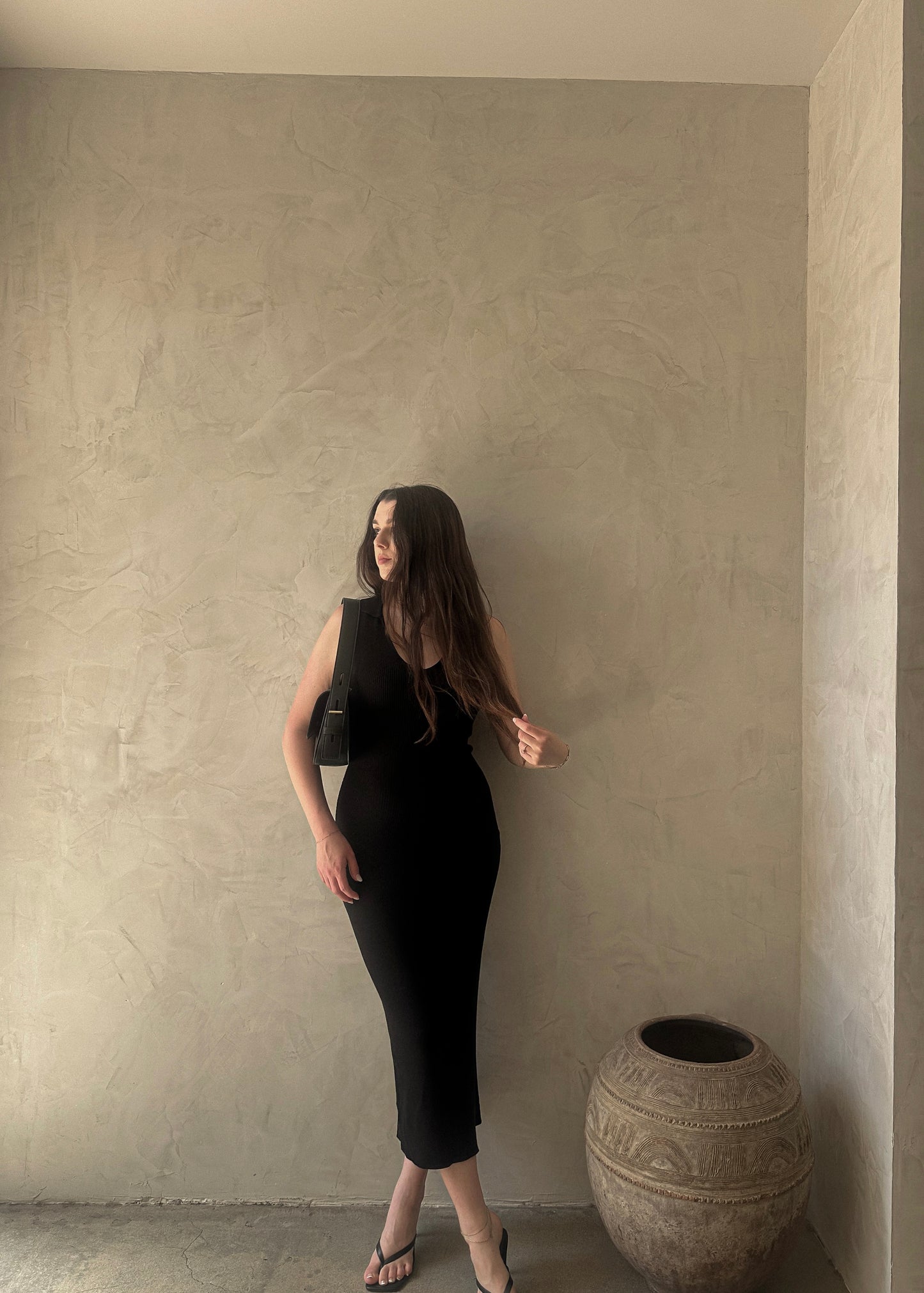Collared Maxi - Black