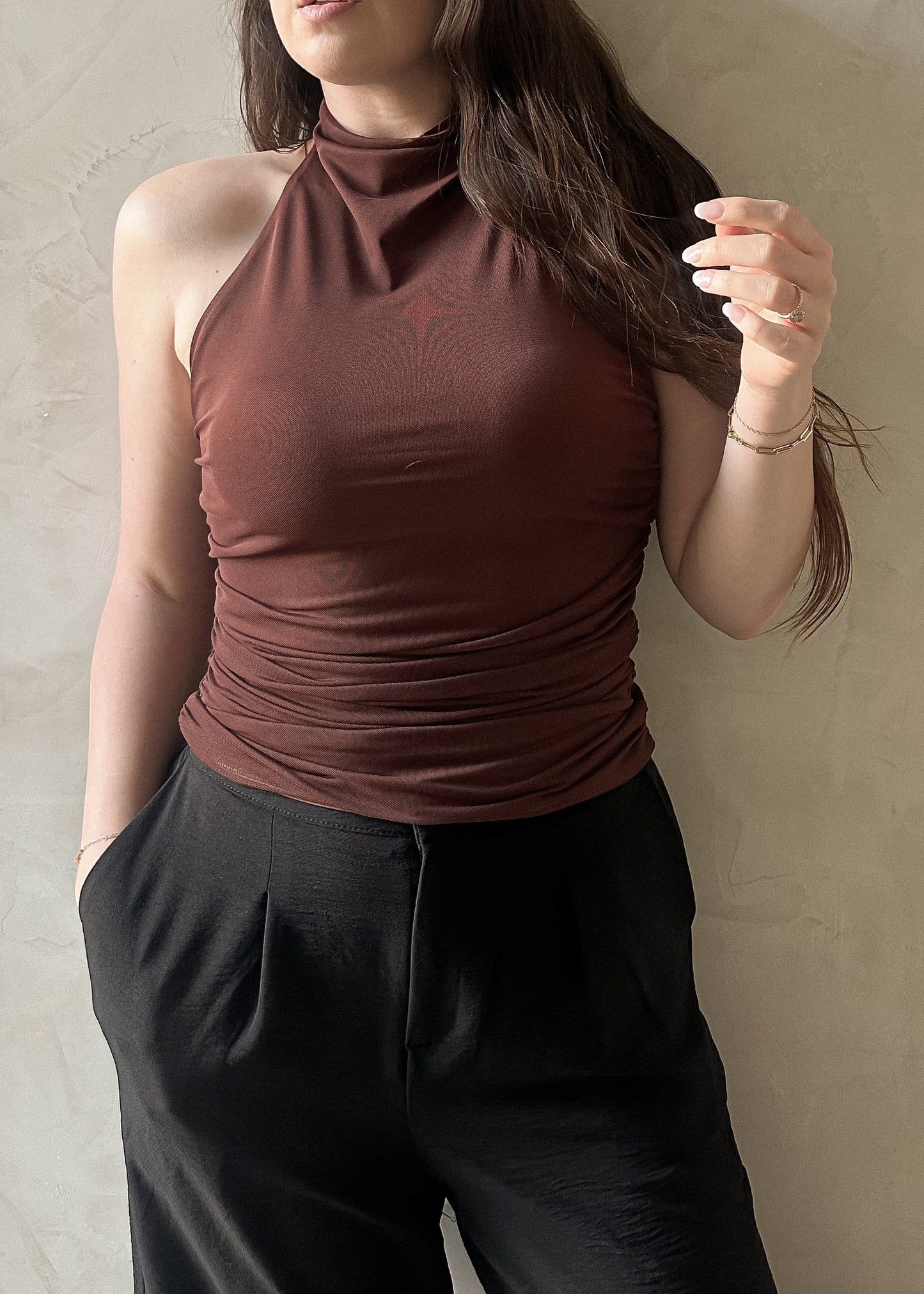 Halter Top - Chocolate