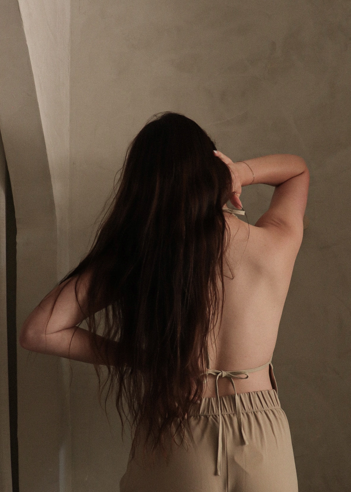 Halter Vest - Sand