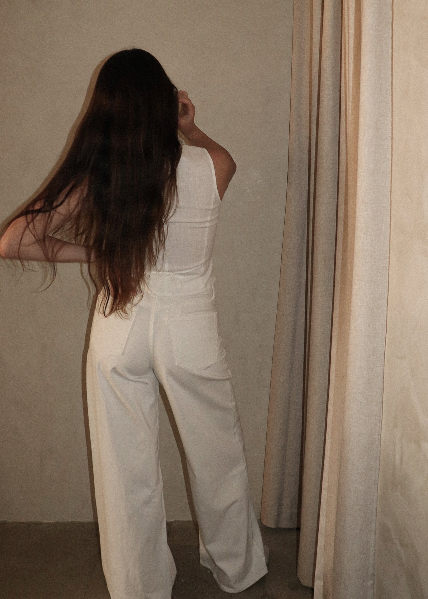 Wide Leg Denim - White