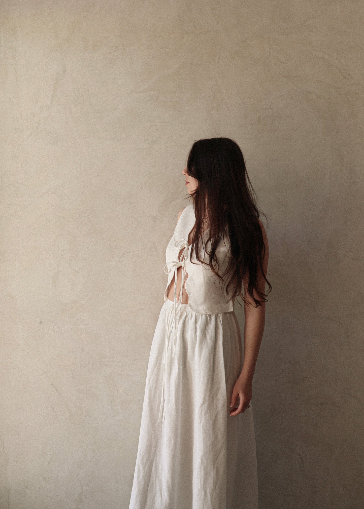 Athena Maxi Skirt - Off White