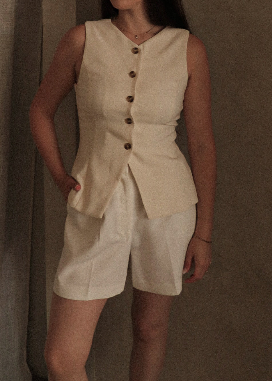 Sofia Vest - Ivory