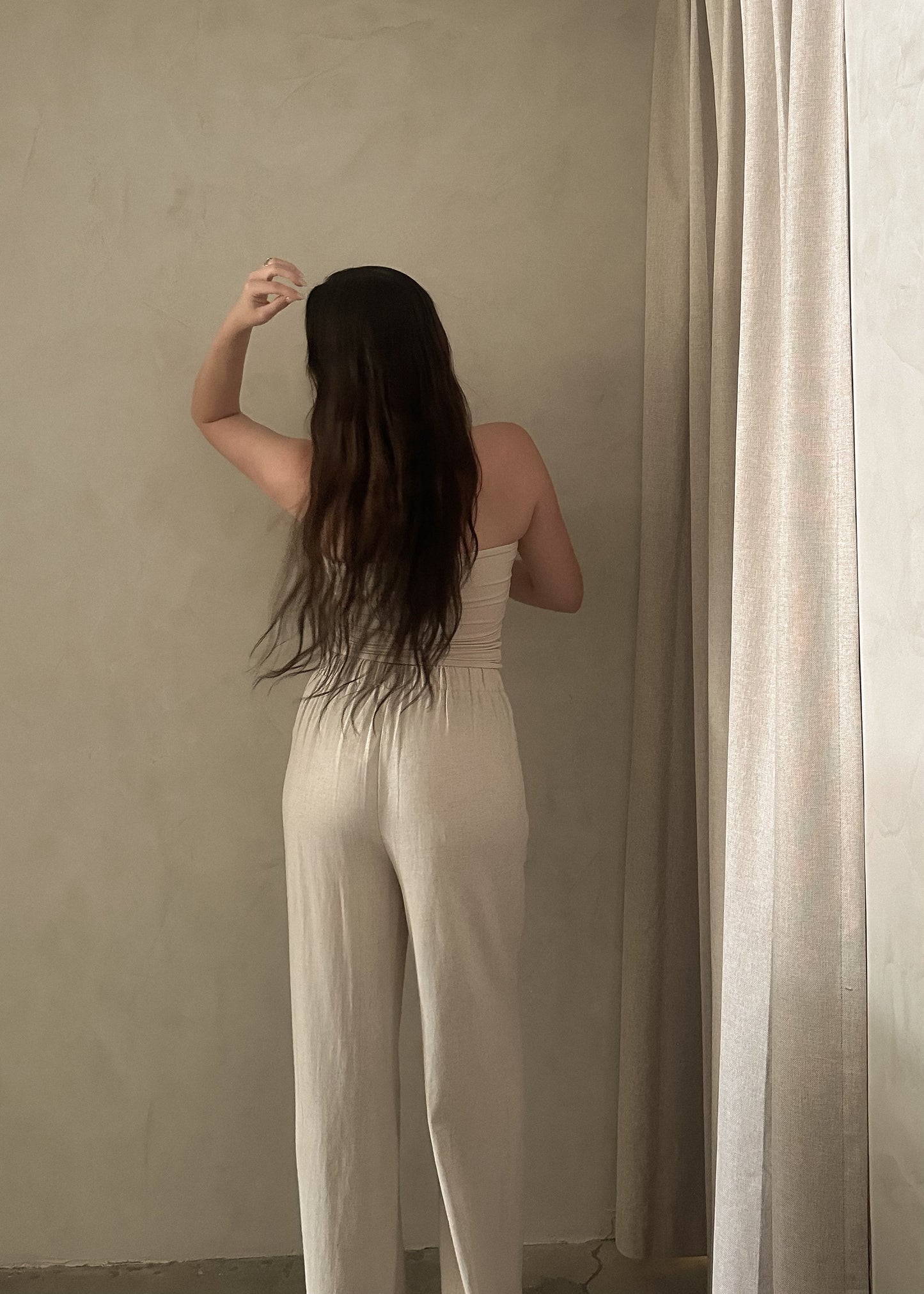 Wide Leg Pant - Oatmeal