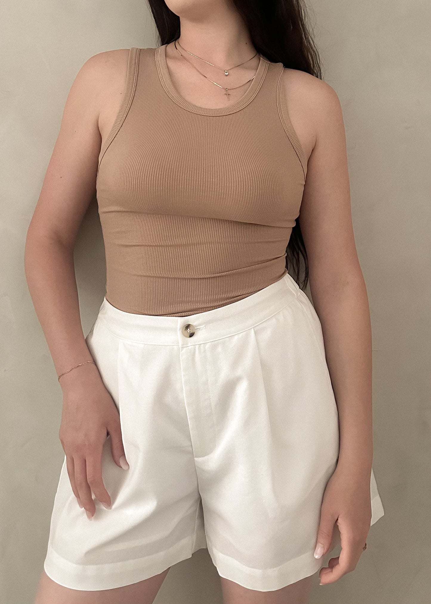 Linen Shorts - Ivory