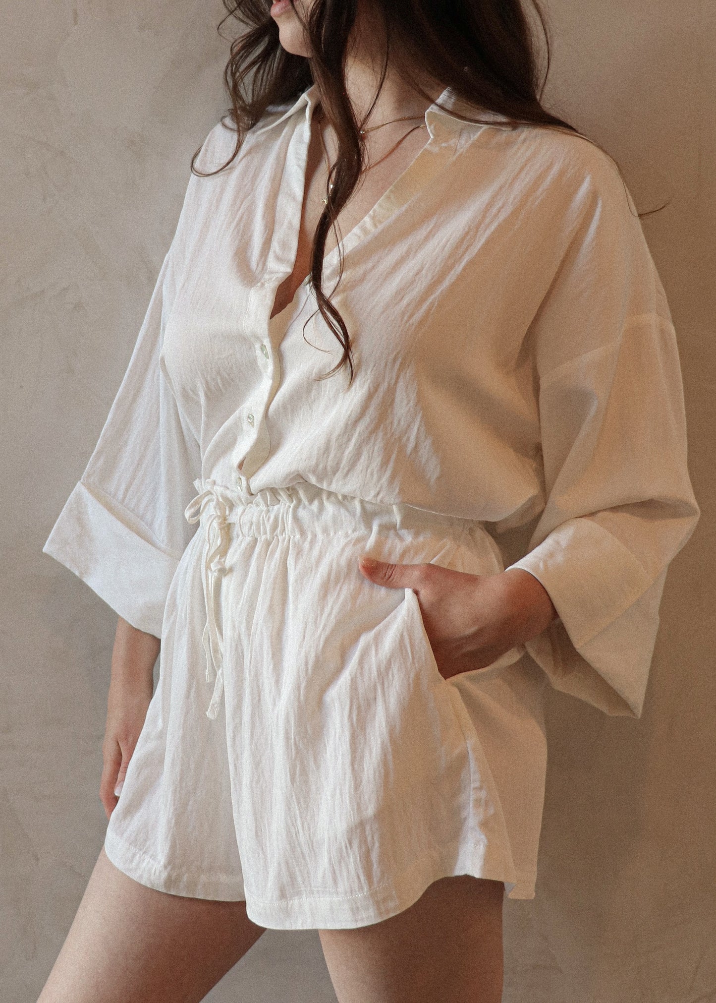 Kai Button Up - White