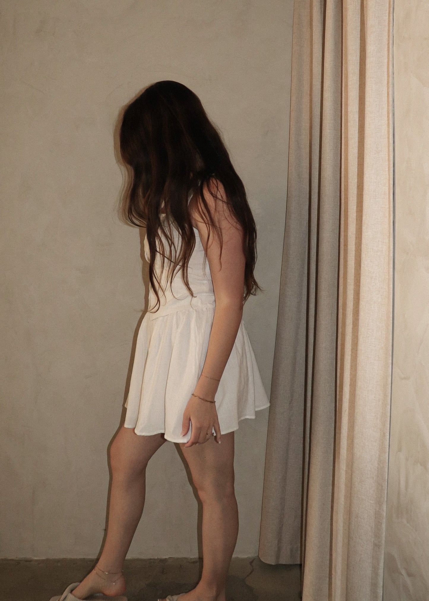 Linen Skirt - White