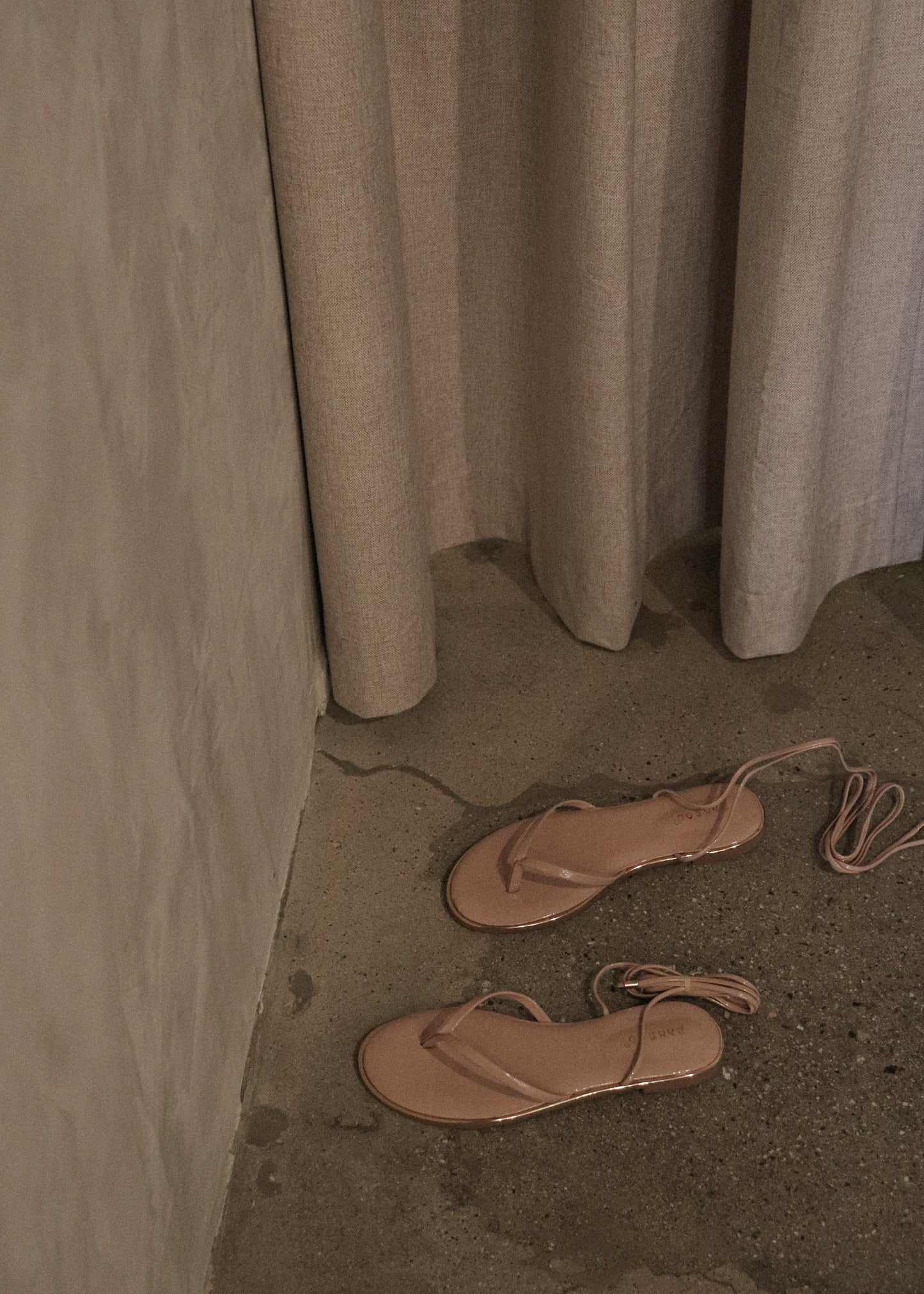 Athena Wrap Sandal - Nude