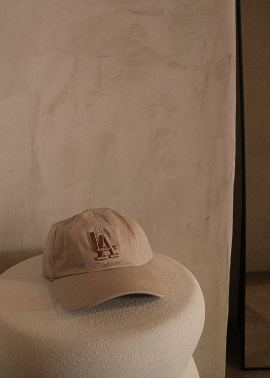 LA Baseball Cap - Nude/Mocha