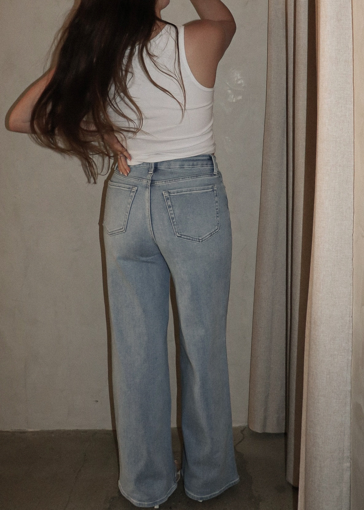 Wide Leg Denim - Light
