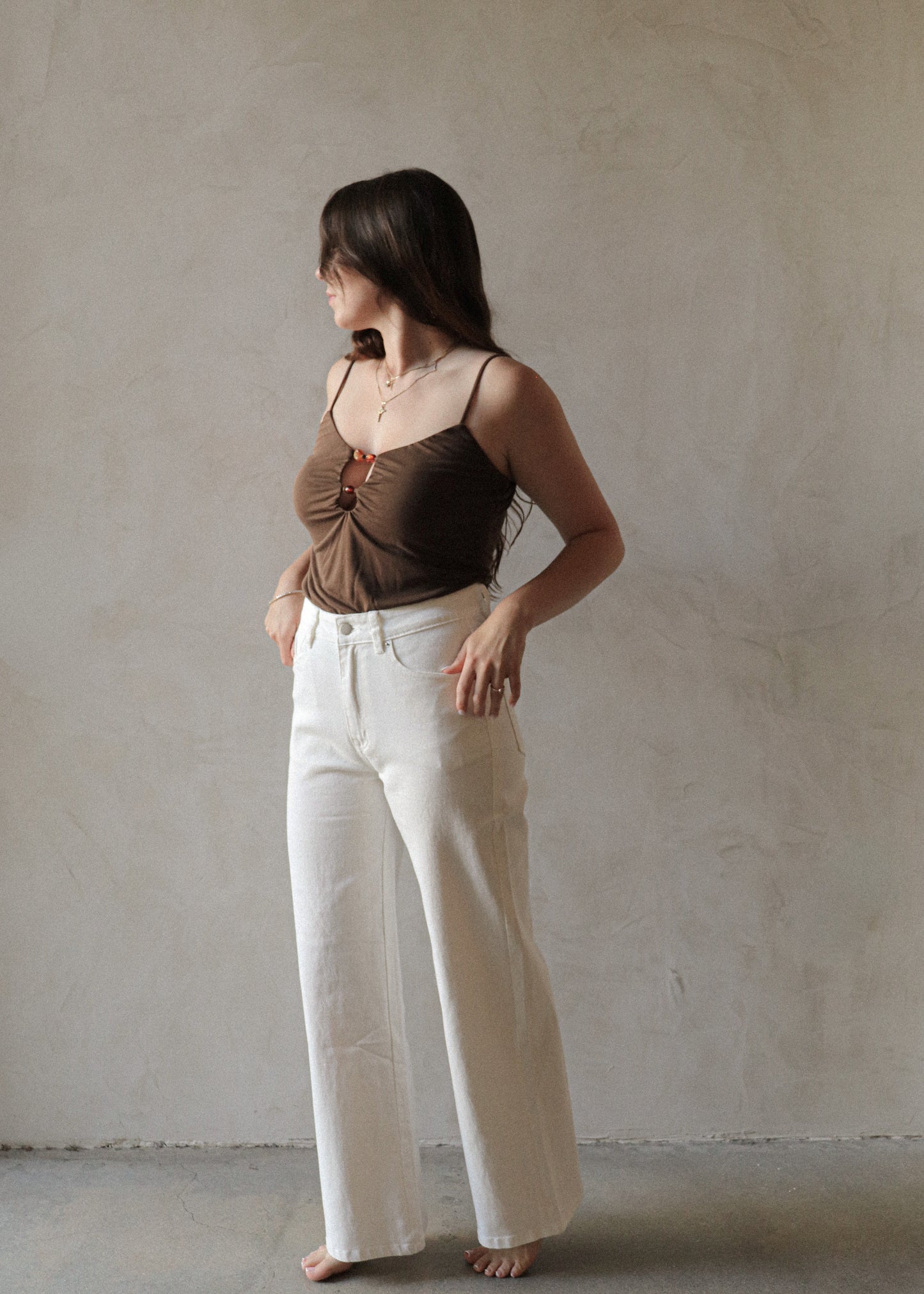 Straight Leg Denim - White