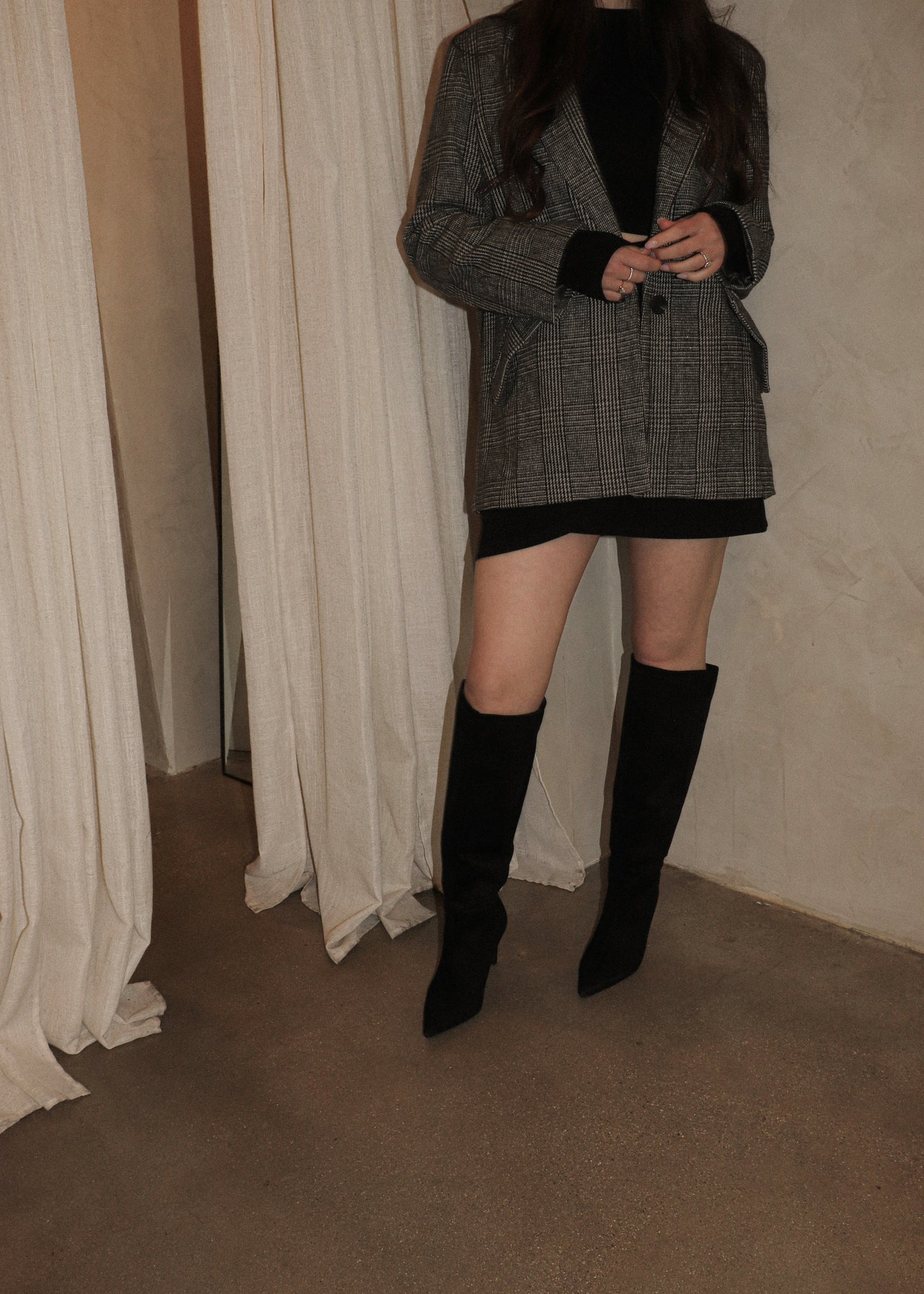 Whimsy Boot - Black Suede