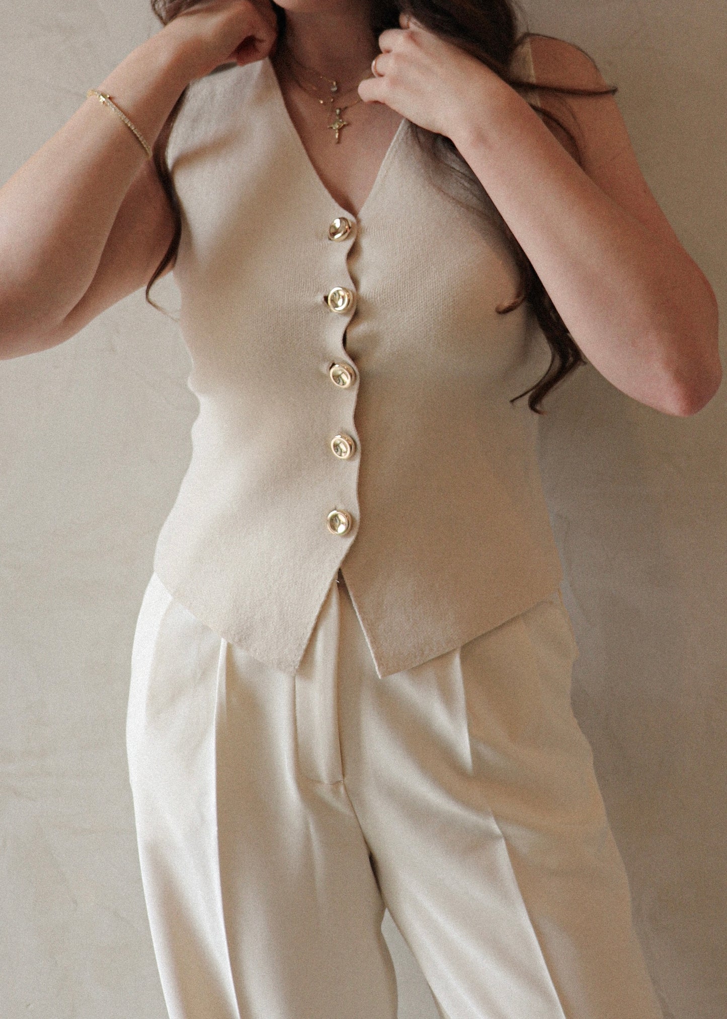 Knit Cardigan - Cream