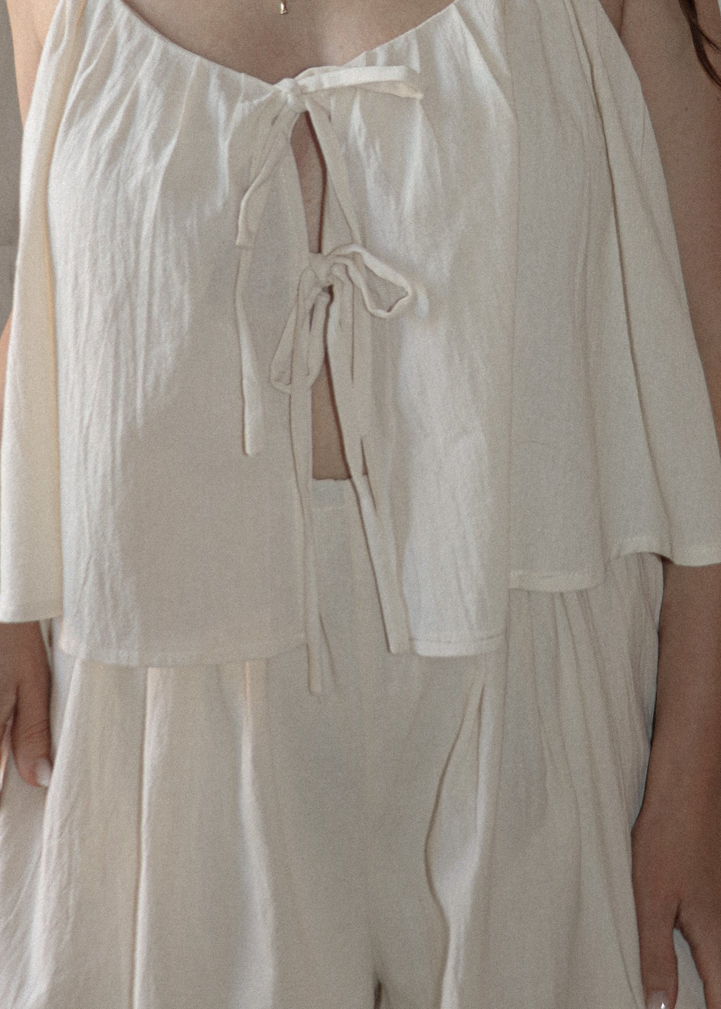 Tiered Romper - Natural