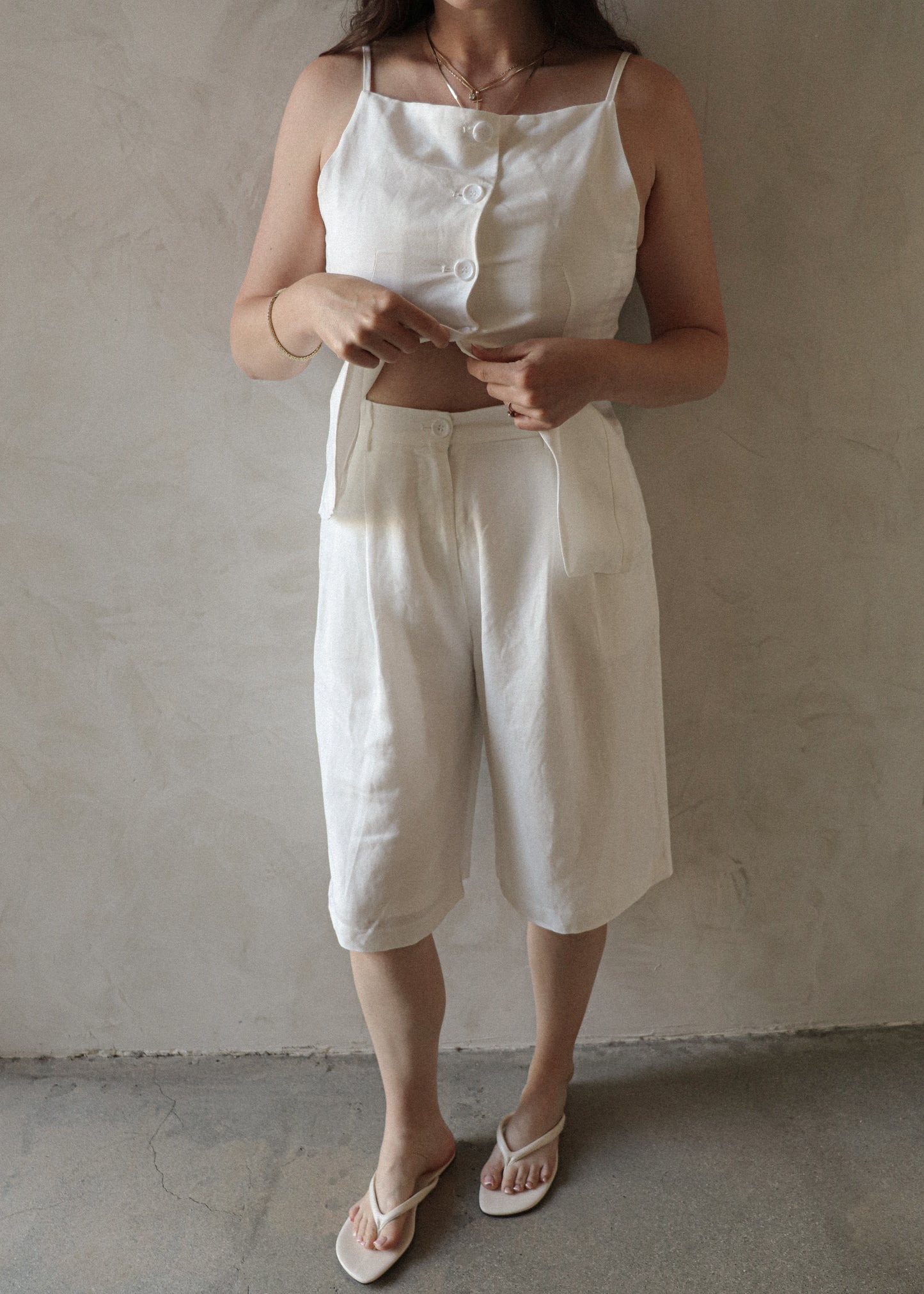 Amara Bermuda Short - White