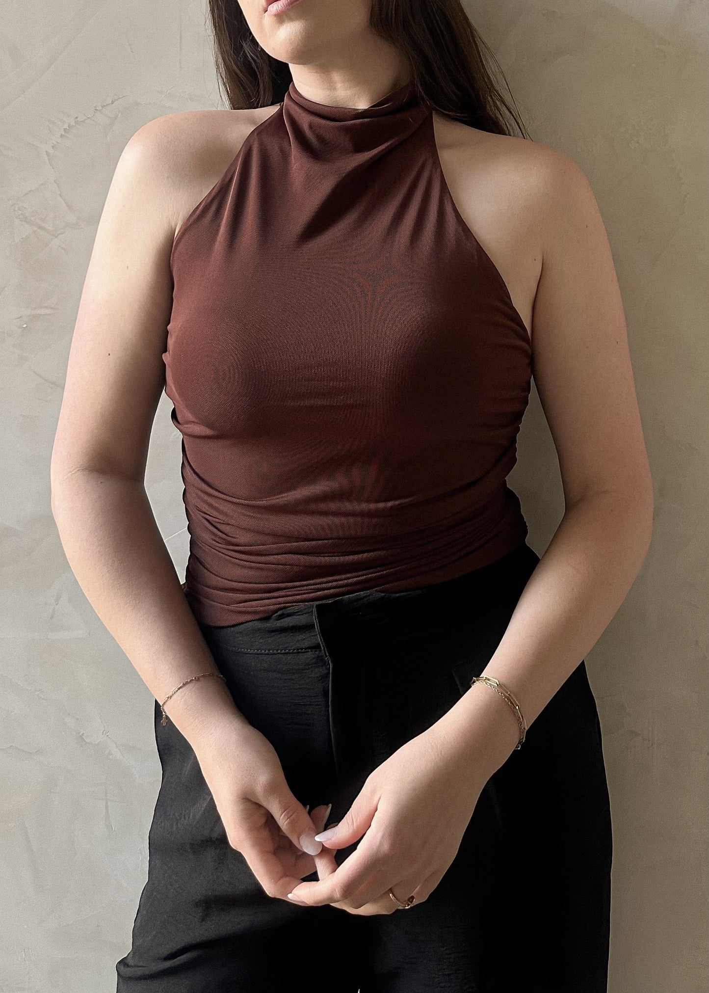 Halter Top - Chocolate