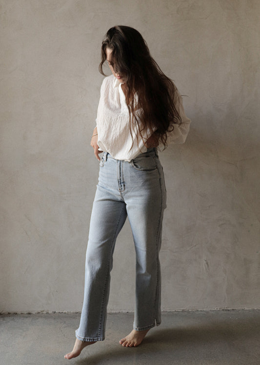 High Rise Denim - Light Wash