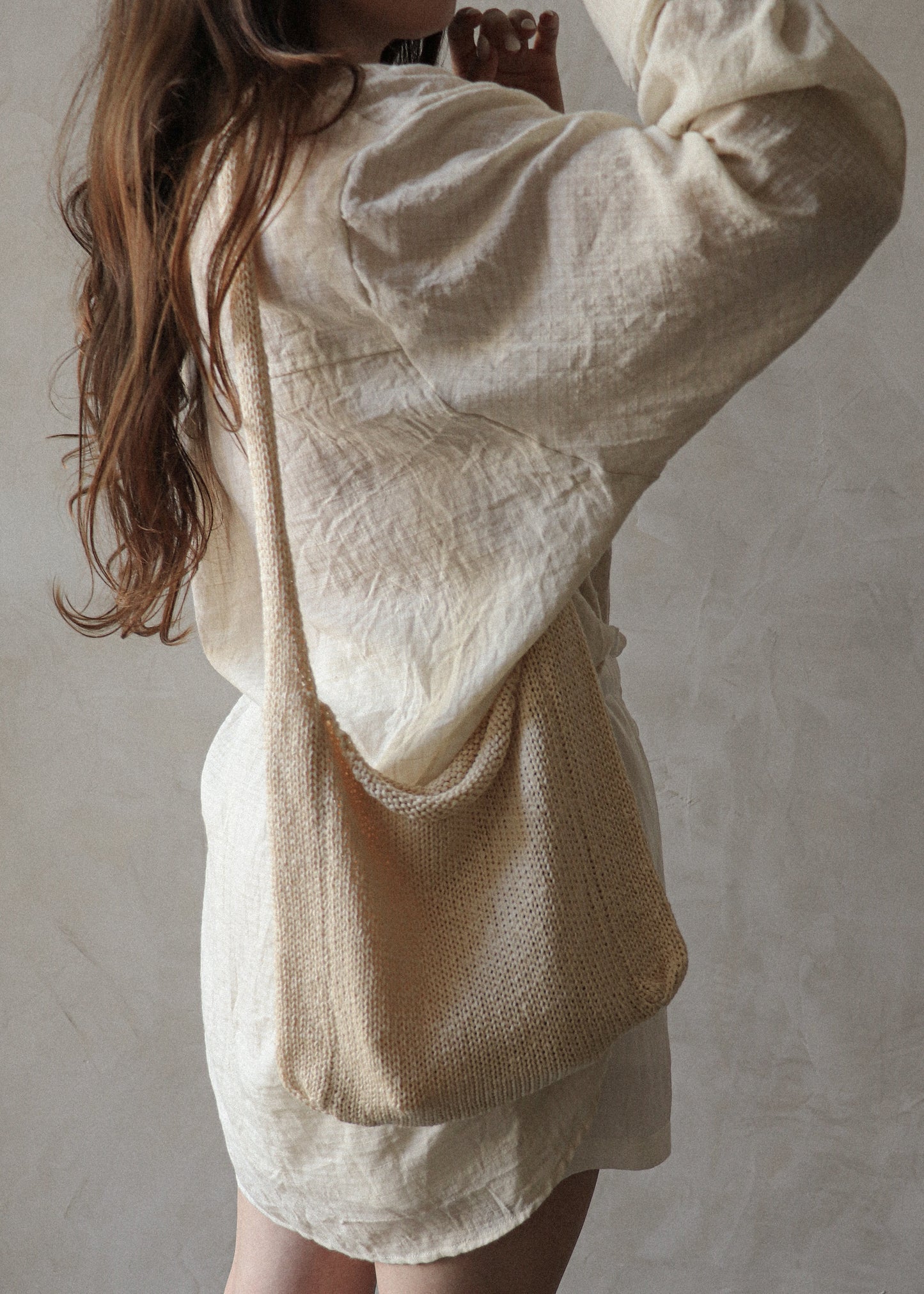 Summer Knit Bag - Cream