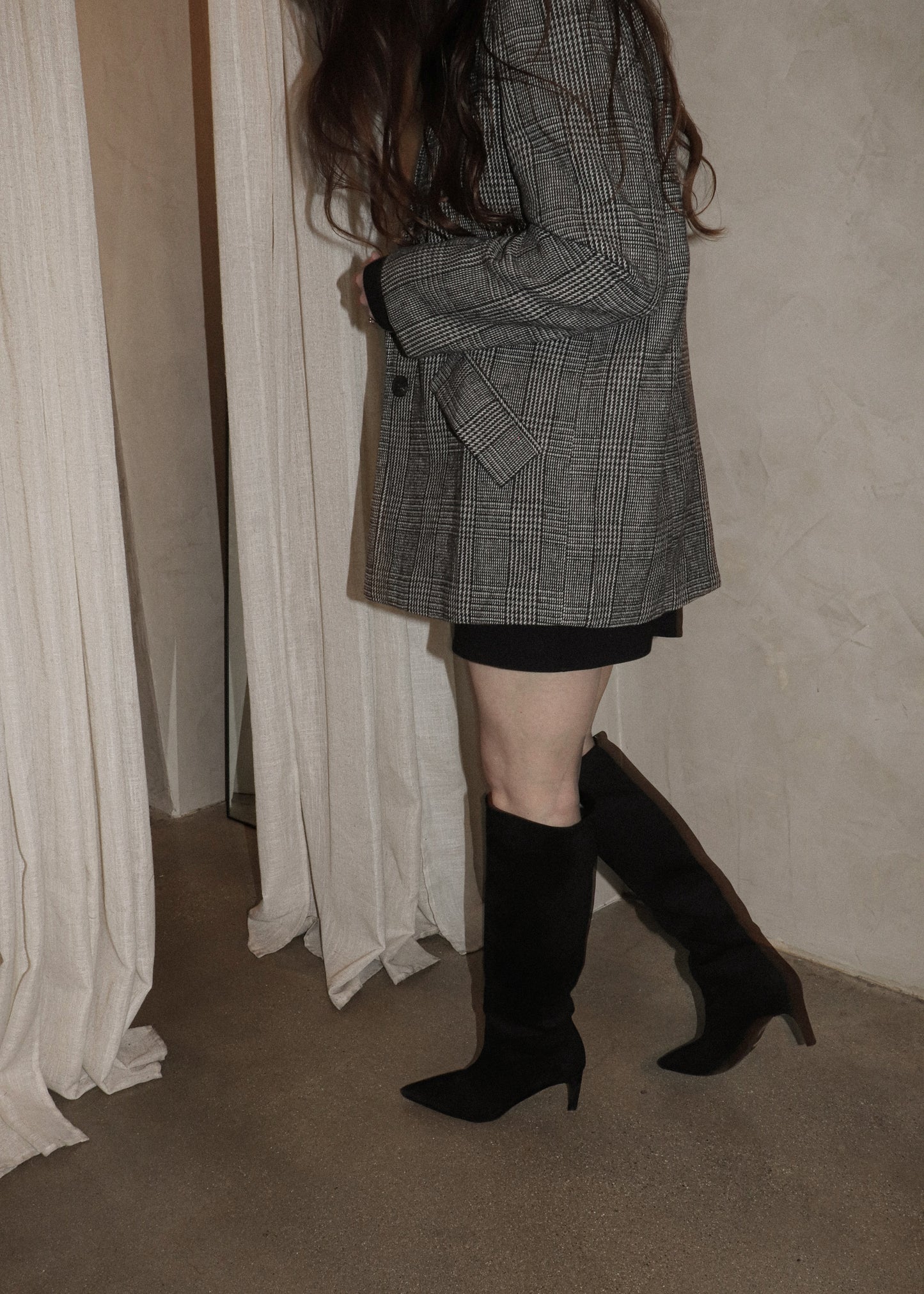 Boyfriend Blazer - Black + White
