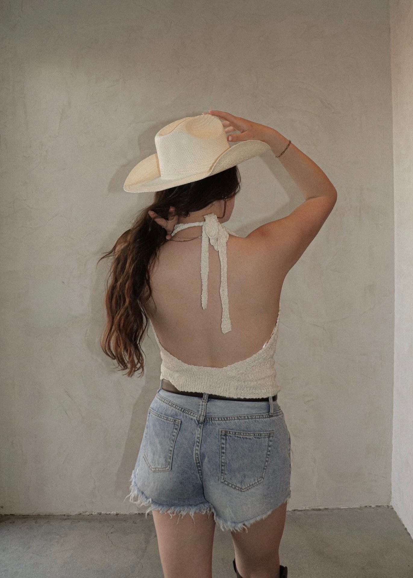 Knit Halter Top - Ivory