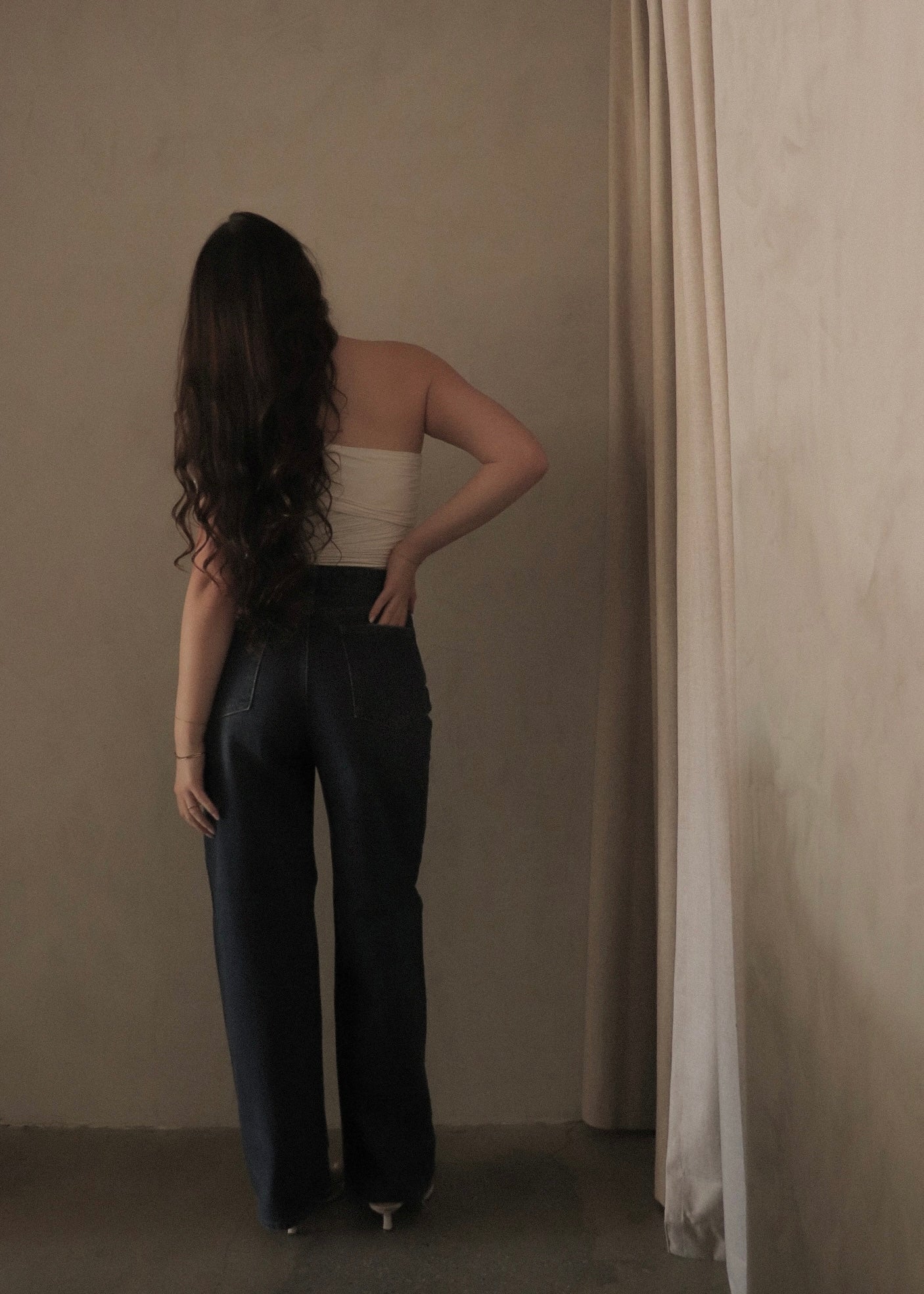 High Waisted Jean - Dark Denim