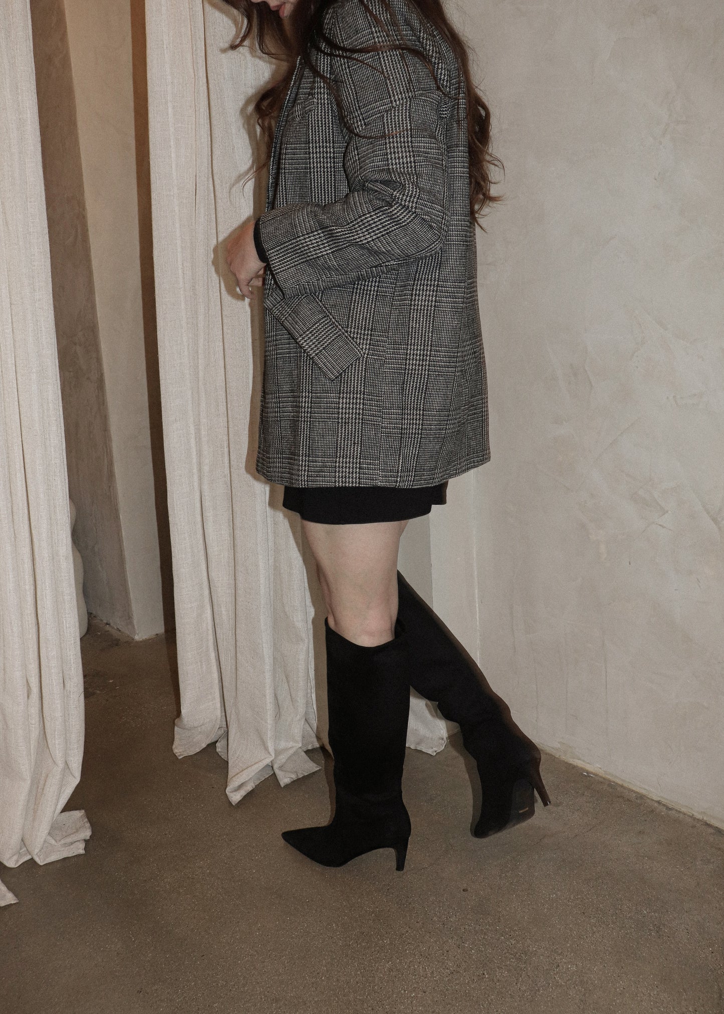 Boyfriend Blazer - Black + White
