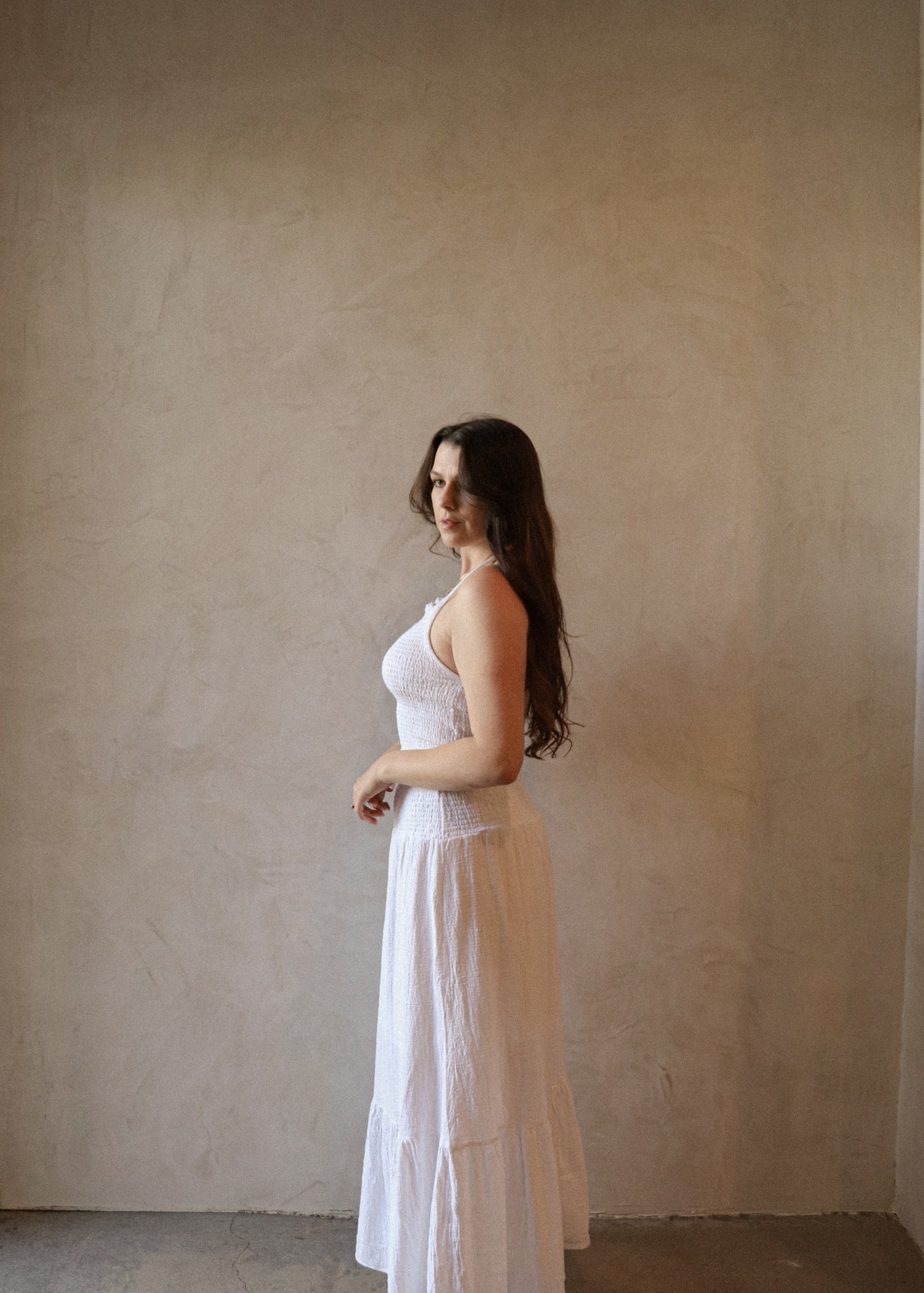 Tiered Skirt - White