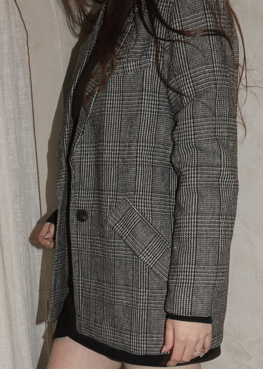 Boyfriend Blazer - Black + White