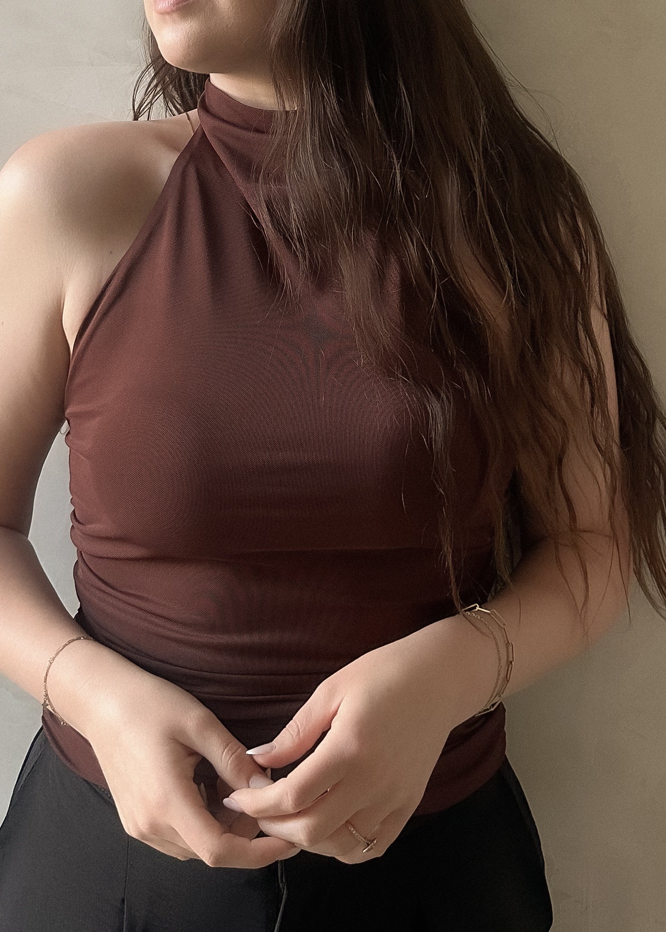 Halter Top - Chocolate