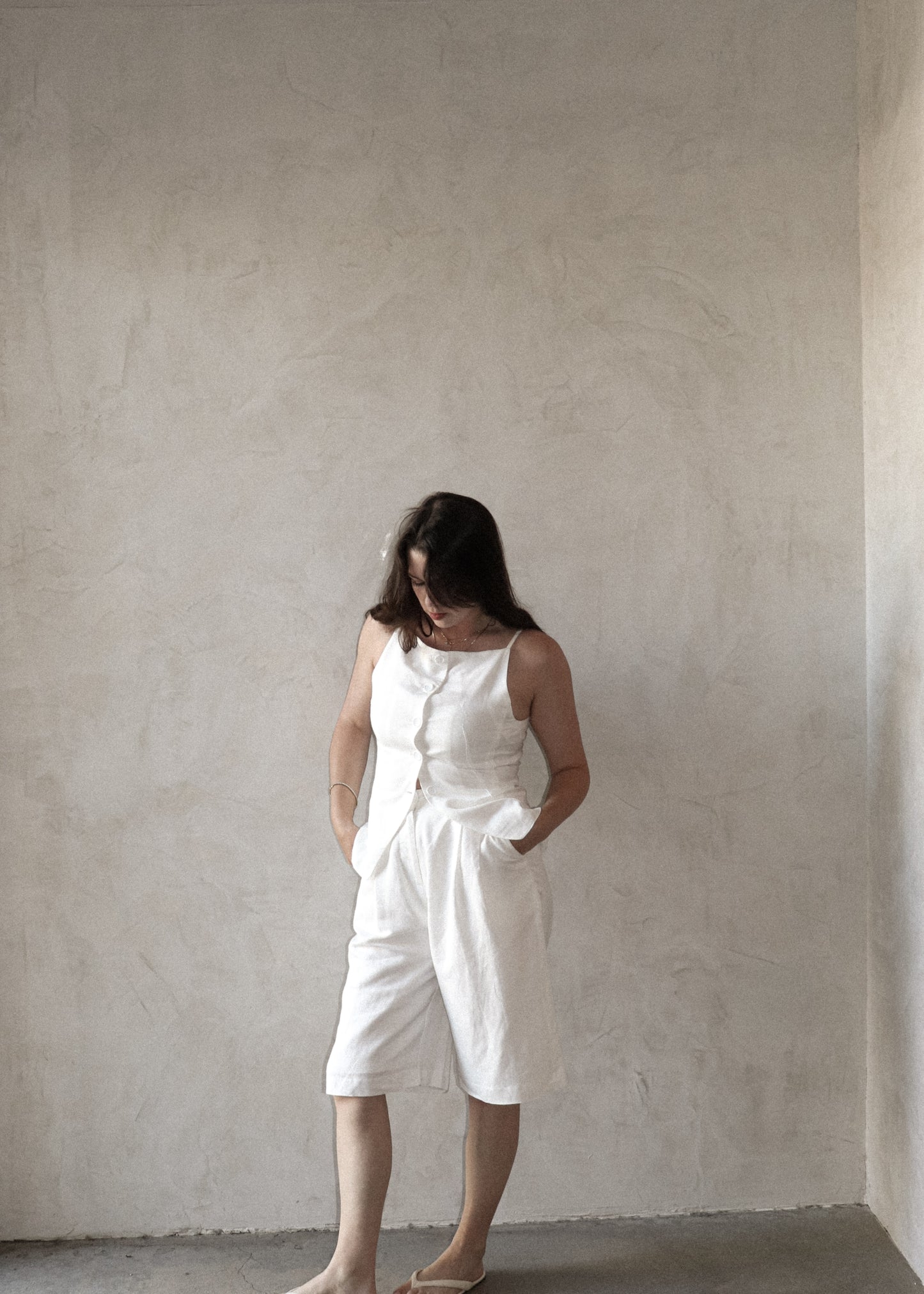 Amara Bermuda Short - White