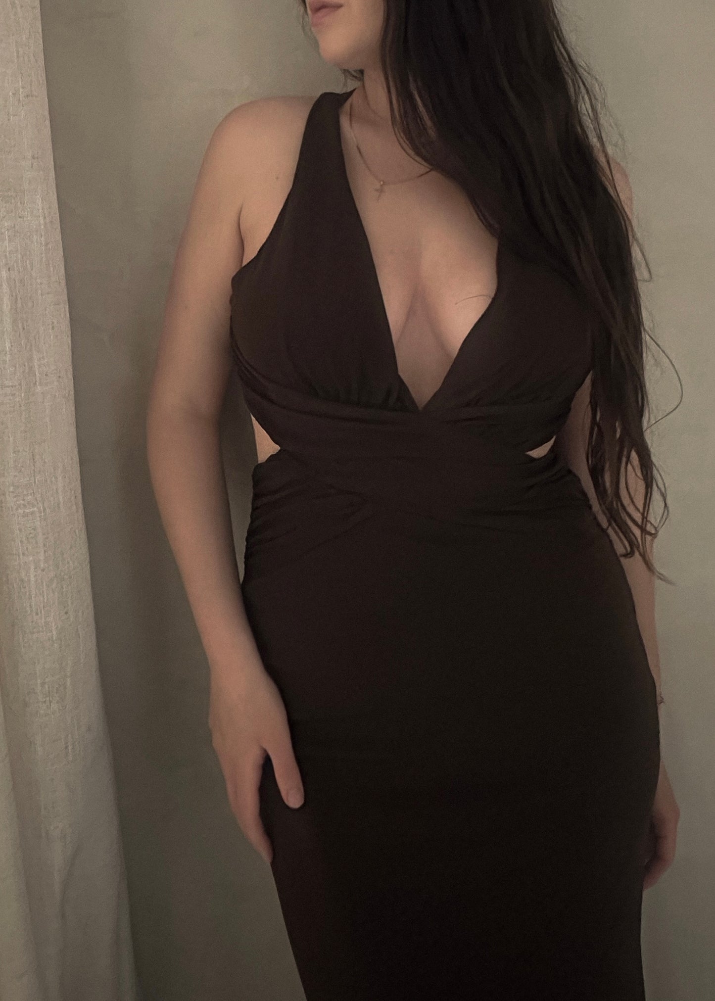 Open Back Maxi - Chocolate