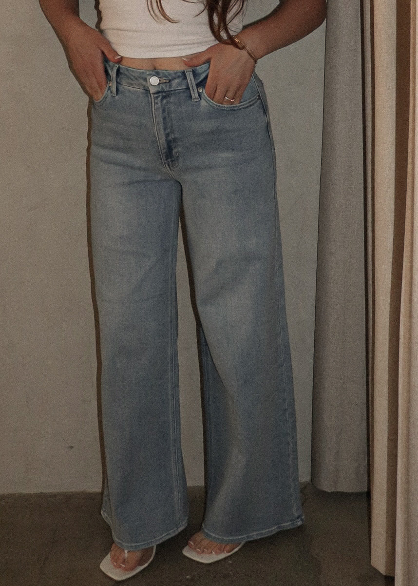 Wide Leg Denim - Light