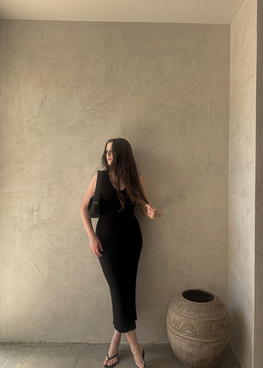 Collared Maxi - Black