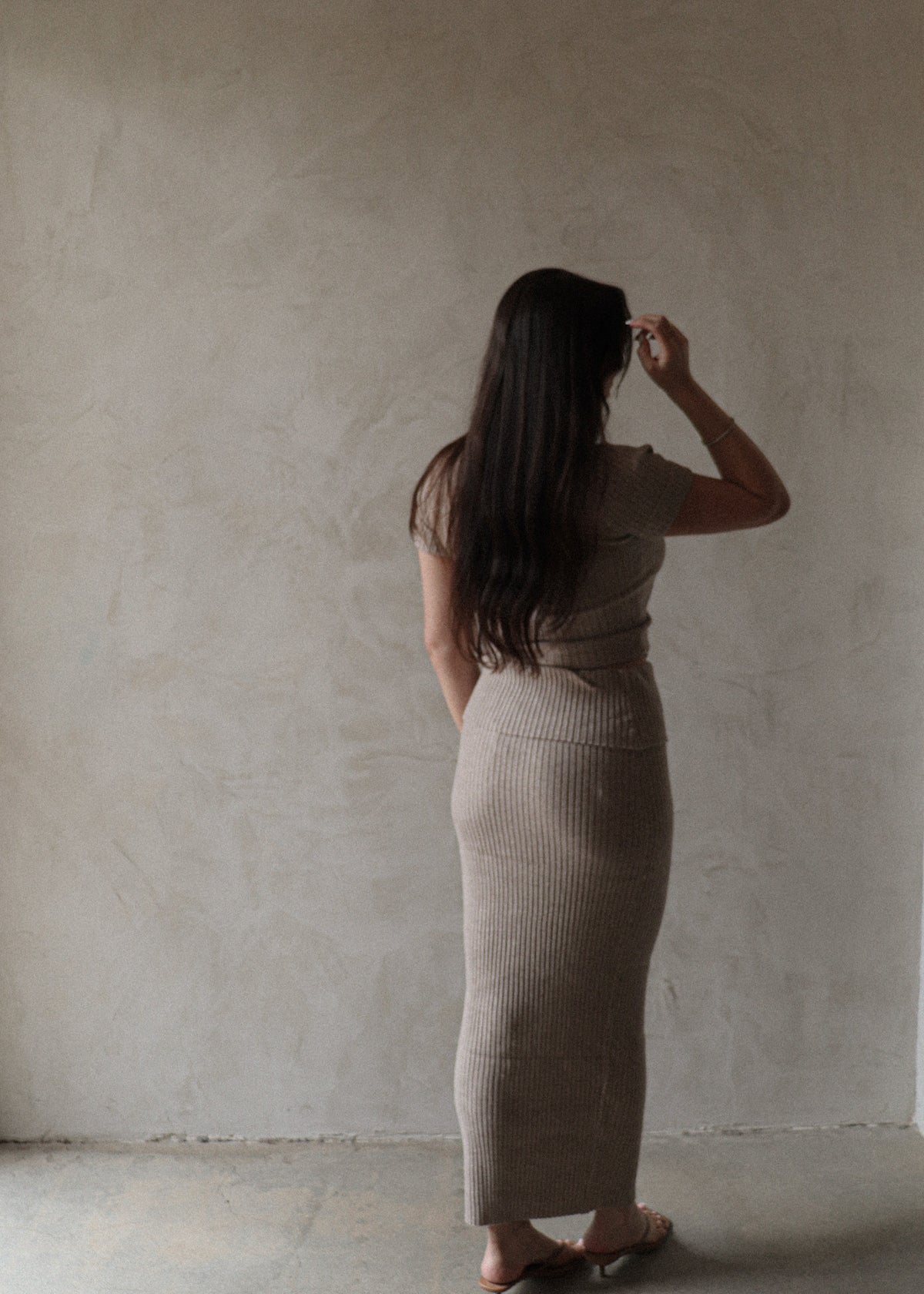 Ribbed Maxi - Taupe