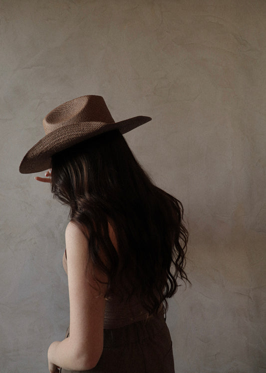 Cowboy Straw Hat - Brown