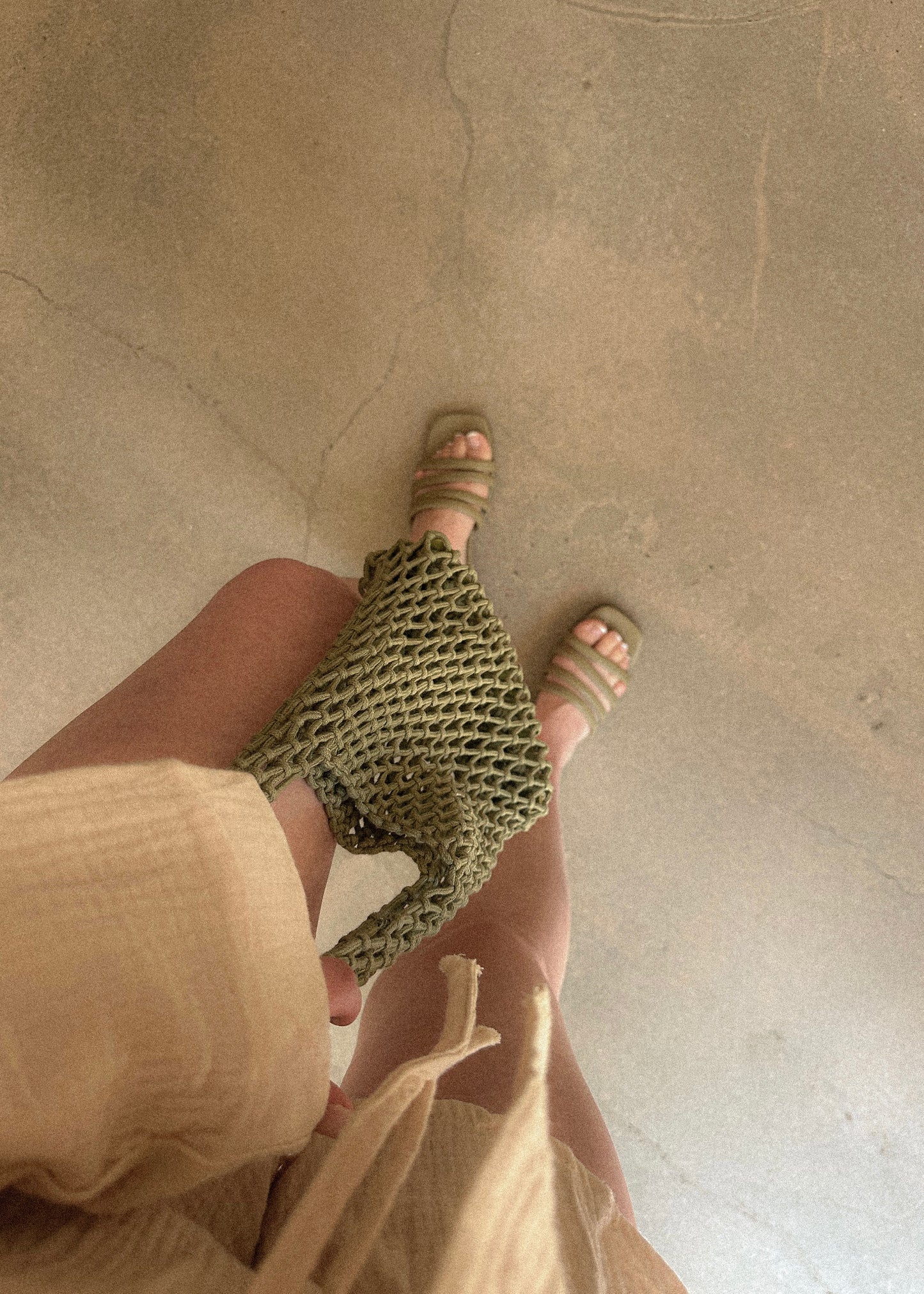 Multi Strap Sandals - Sage