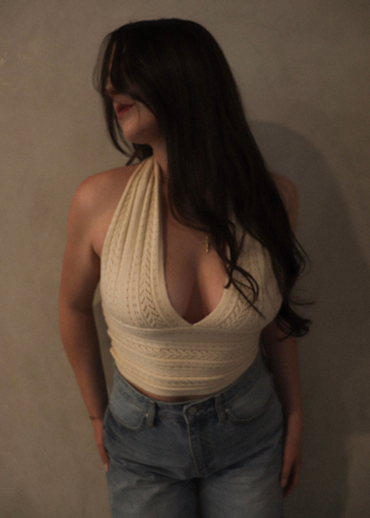 Knit Halter - Oat