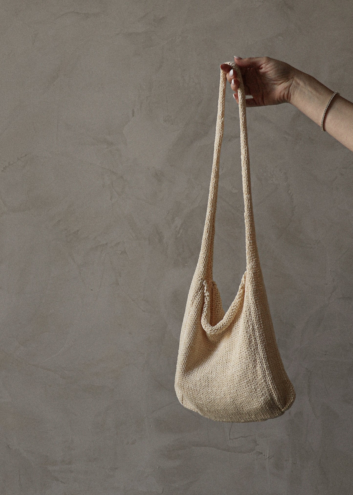 Summer Knit Bag - Cream