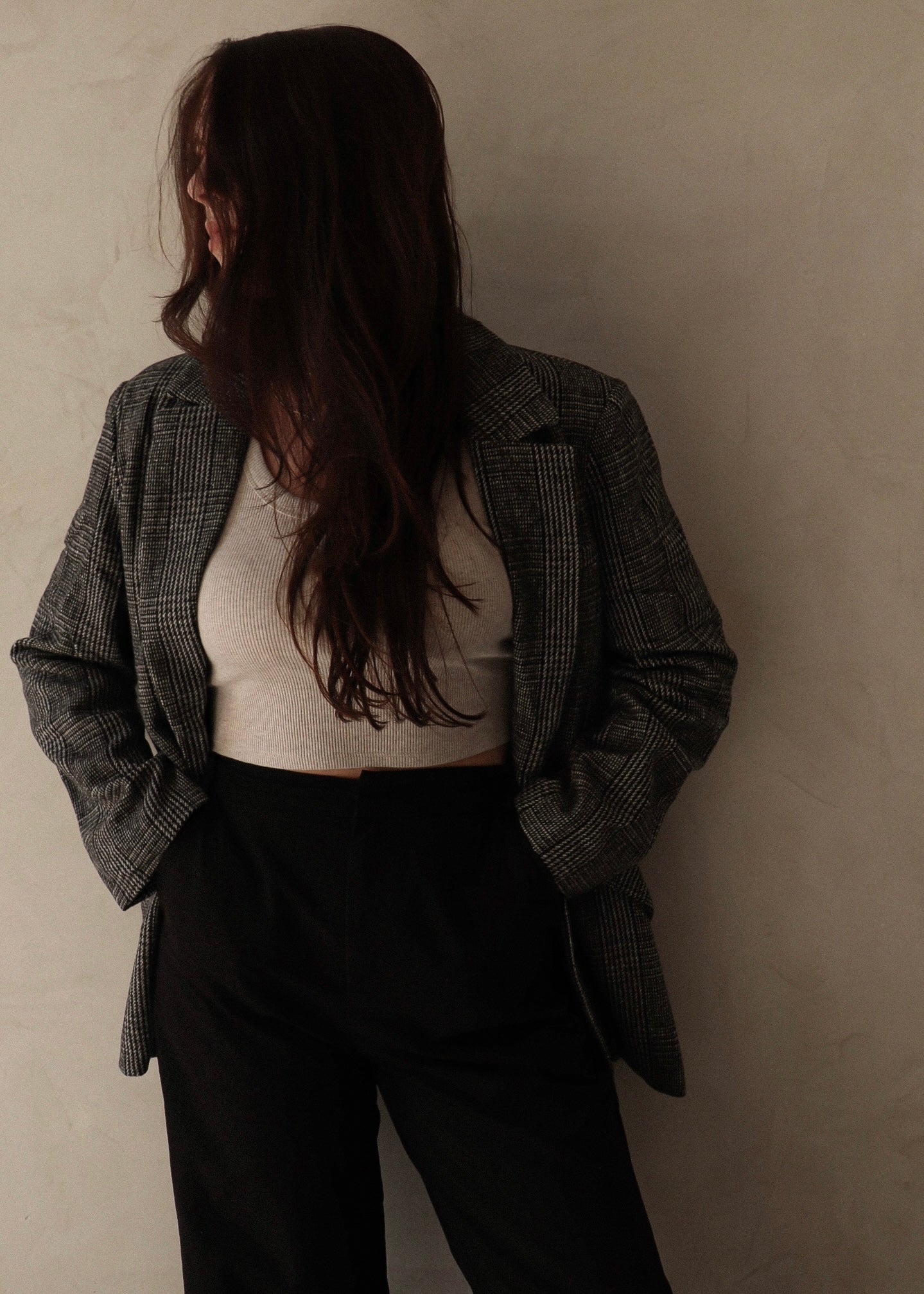 Boyfriend Blazer - Black + White