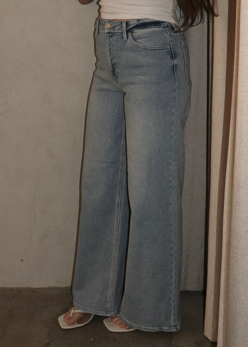Wide Leg Denim - Light
