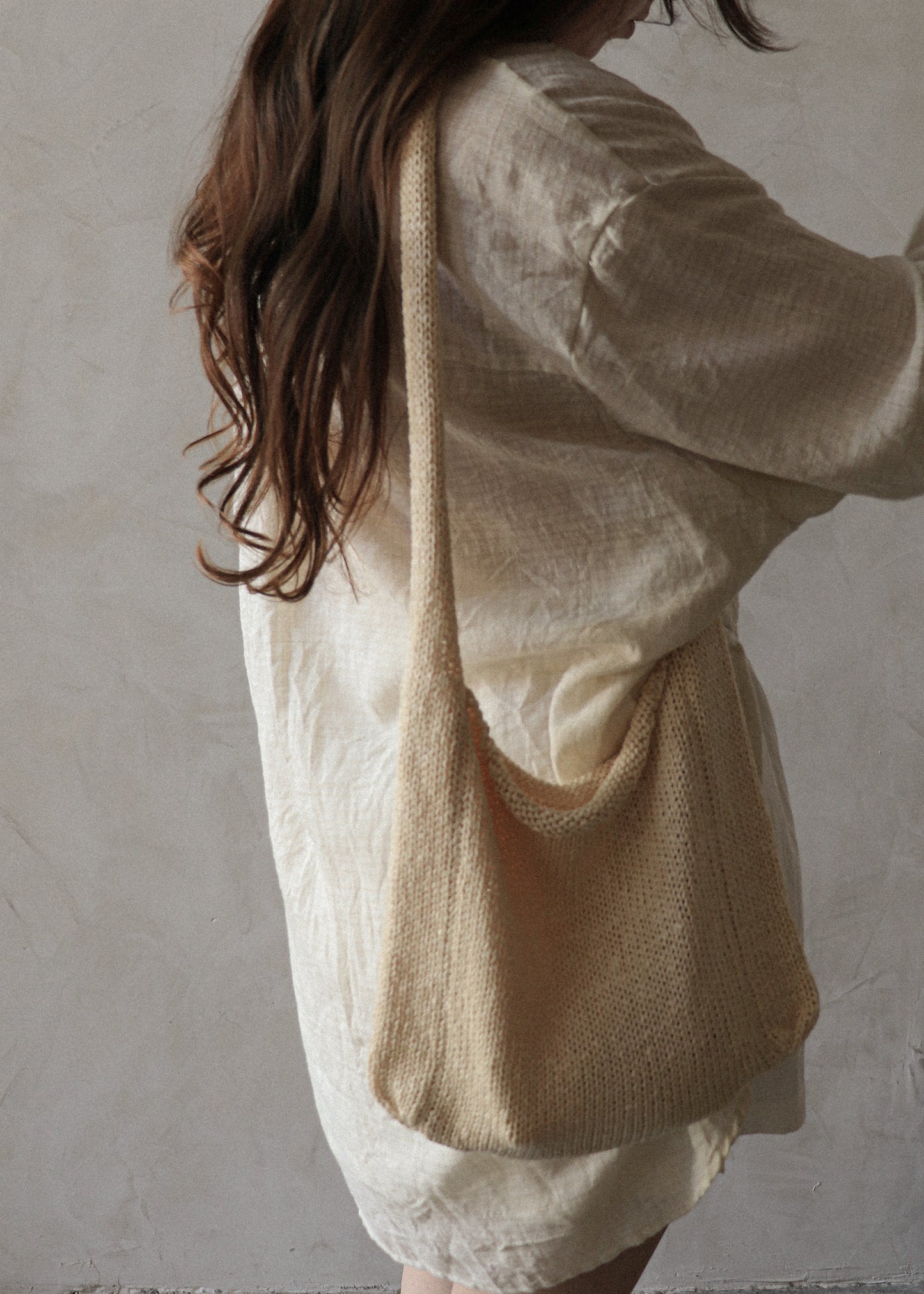 Summer Knit Bag - Cream
