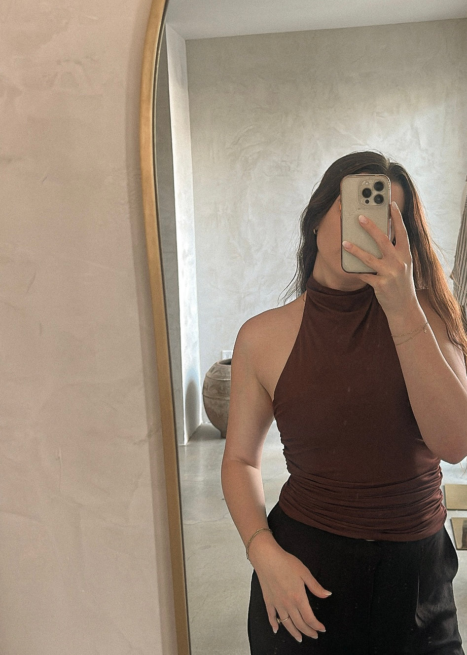 Halter Top - Chocolate