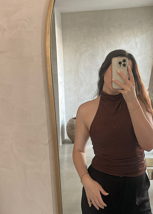 Halter Top - Chocolate