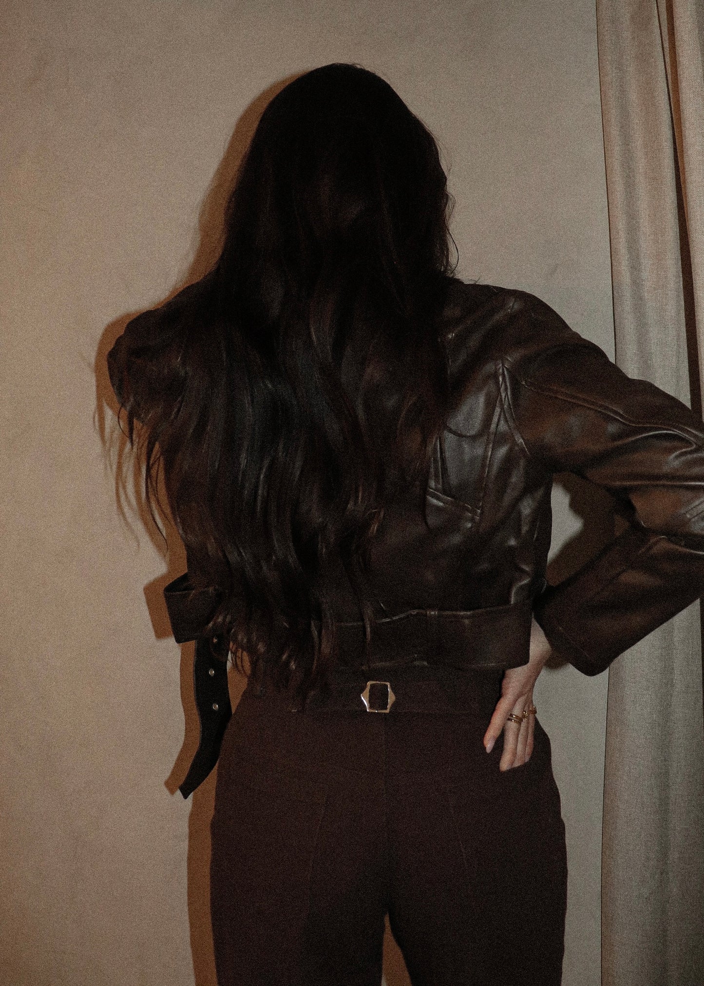 Biker Jacket - Brown