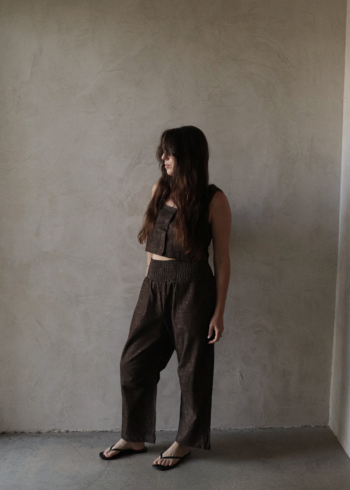 Deja Pant - Coffee Bean