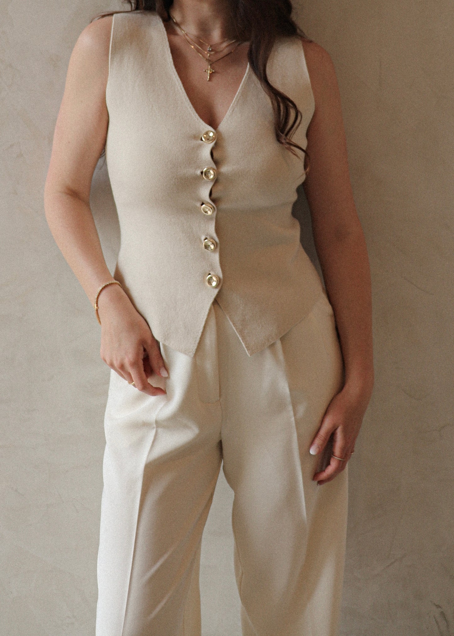 Knit Cardigan - Cream