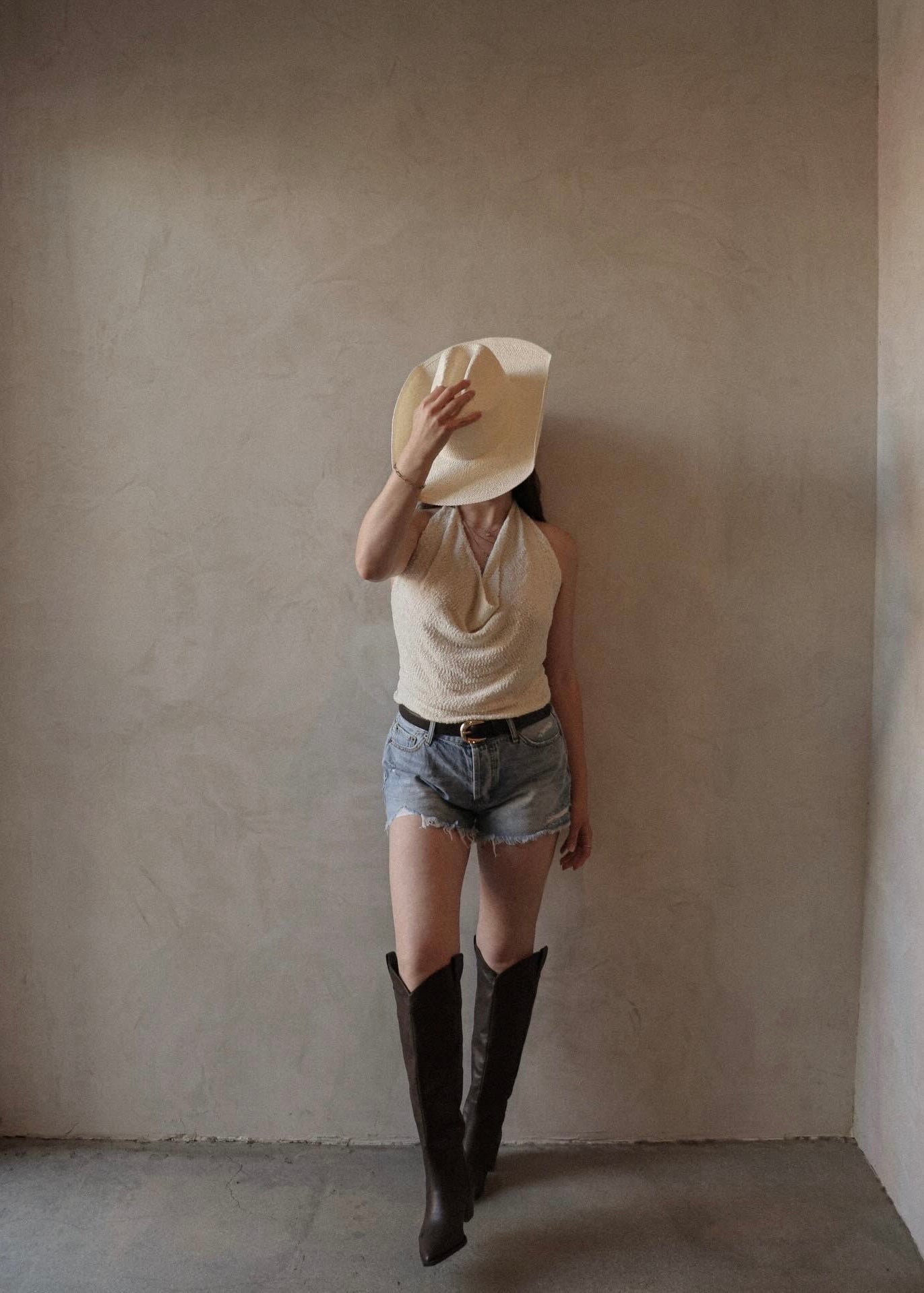 Knit Halter Top - Ivory